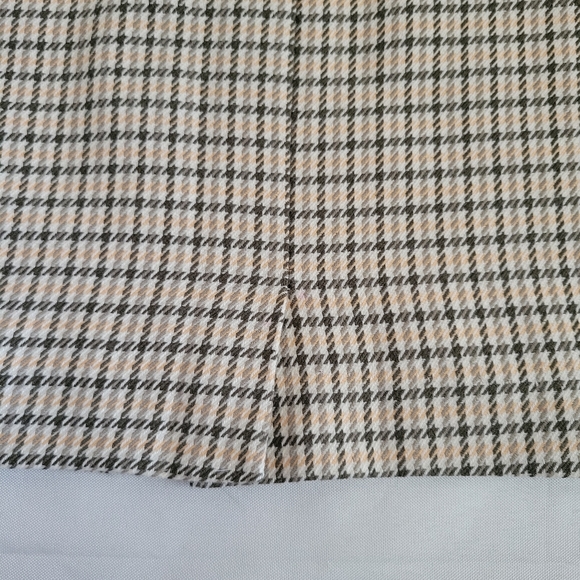 Yellow Plaid Pencil Wool Blend Skirt Size XS - Picture 4 of 10